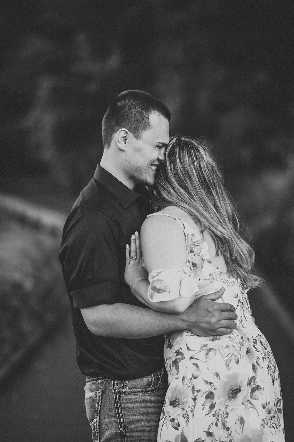 Couple on boardwalk at Slate Run Metropark in Ohio