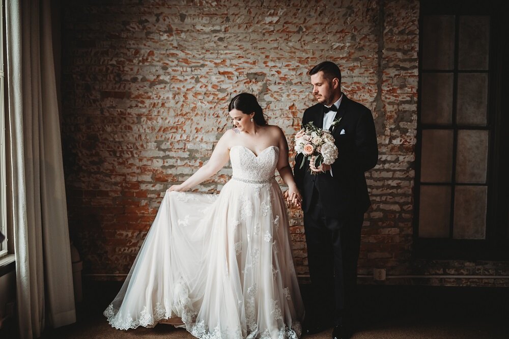 bride and grooms portraits