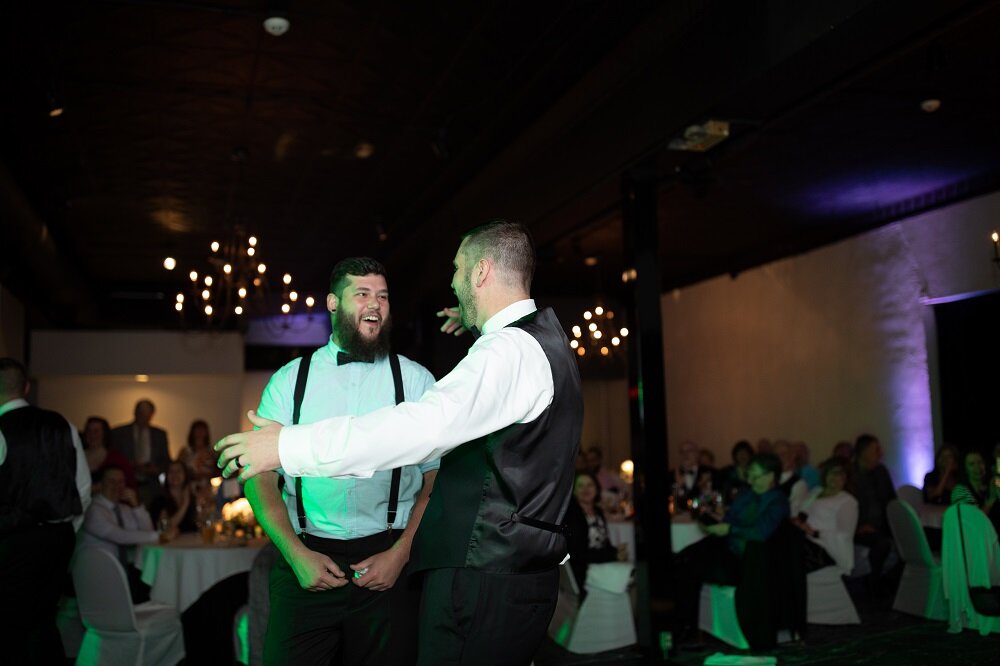 dancing at the reception