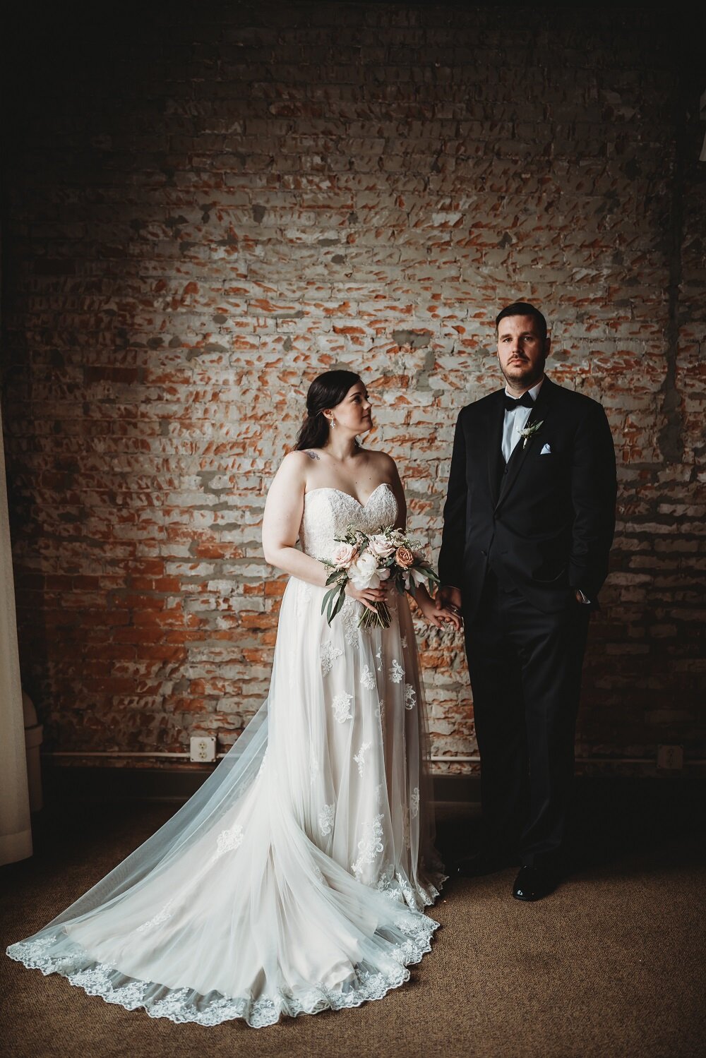 bride and grooms portraits