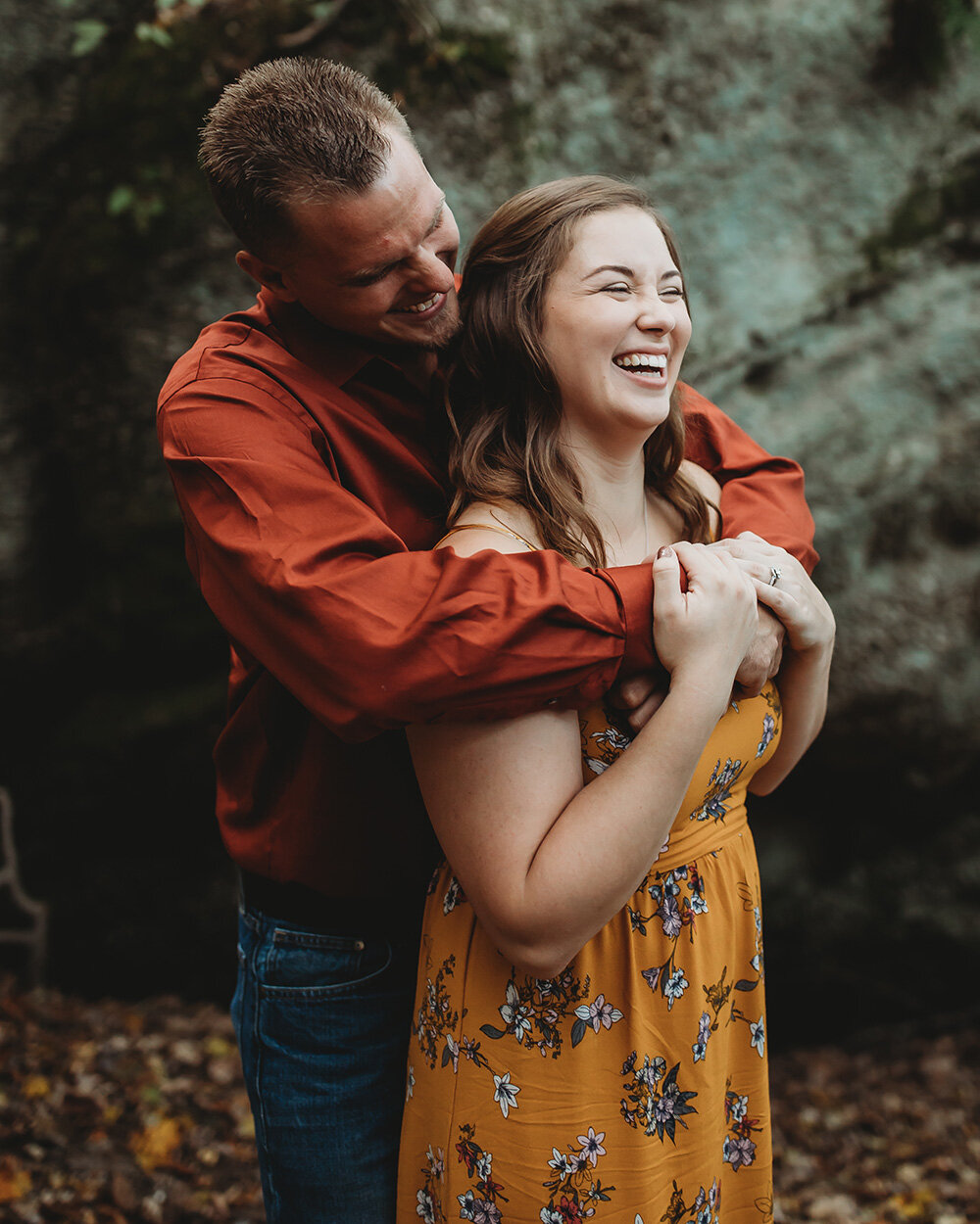 engagement portrait of couple