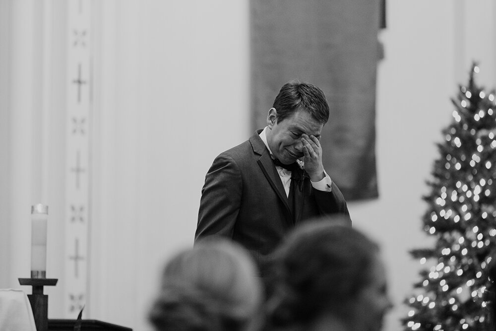 groom at the altar