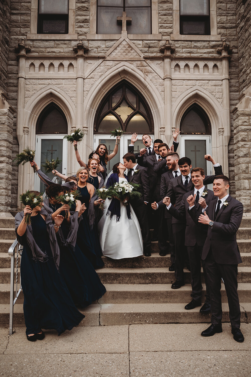 wedding party portraits 