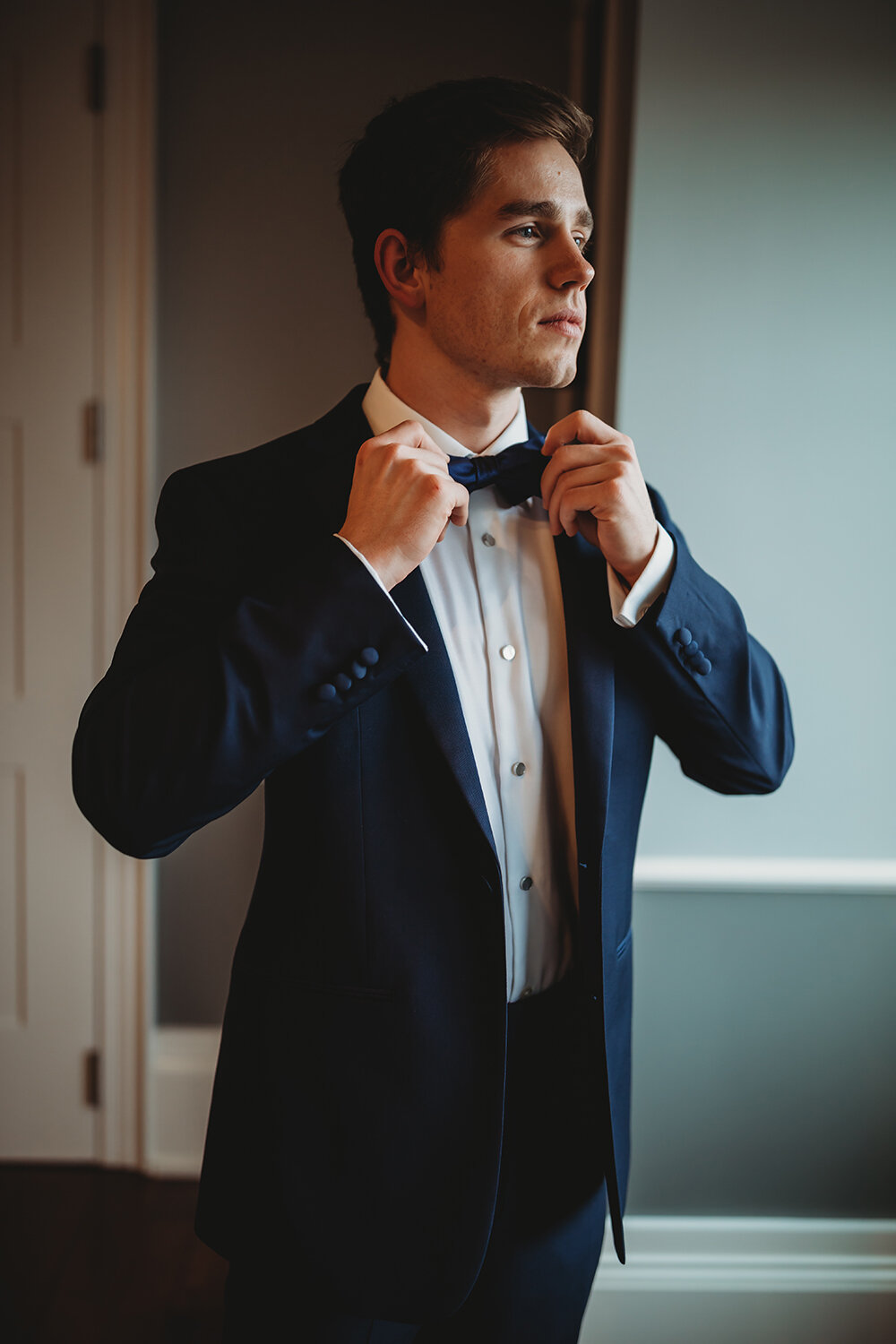 groom getting ready 