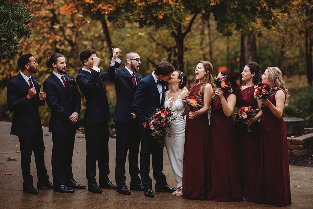 wedding party portraits 