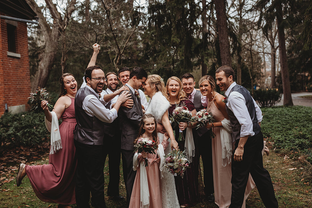 wedding party portraits 