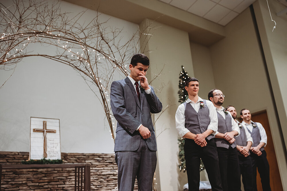 groom at the altar 