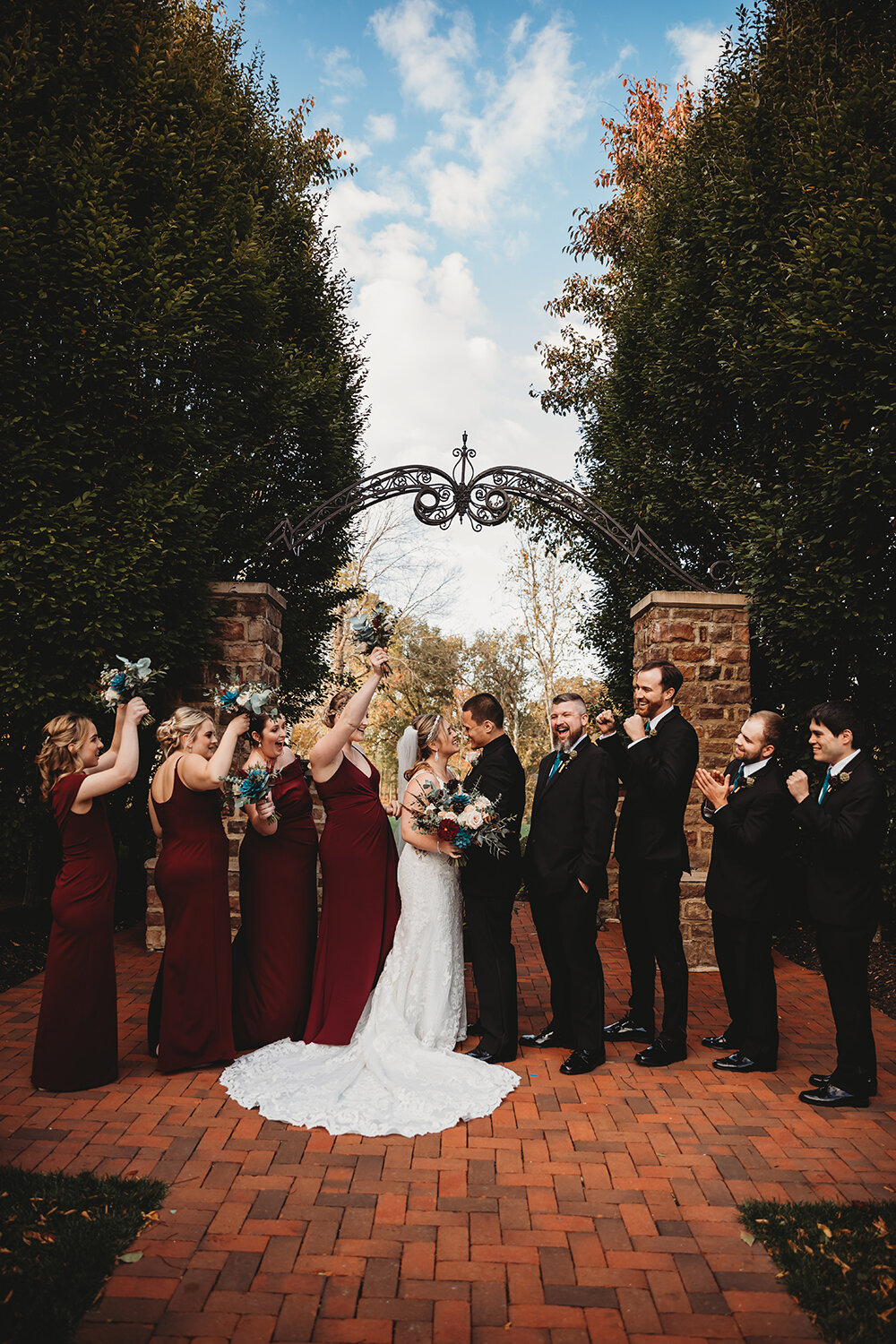 wedding party portraits 