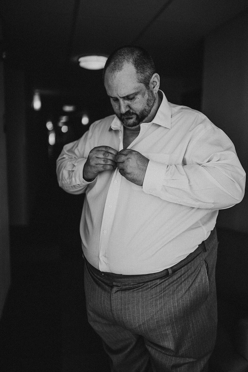 groom getting ready 