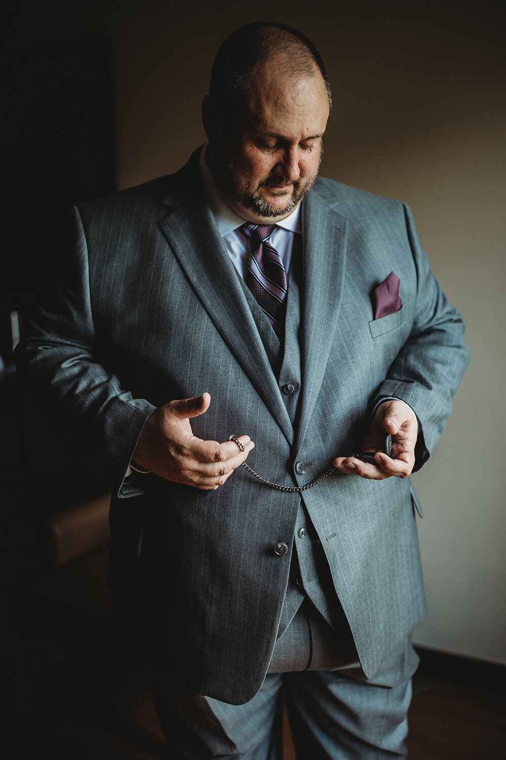 groom getting ready 