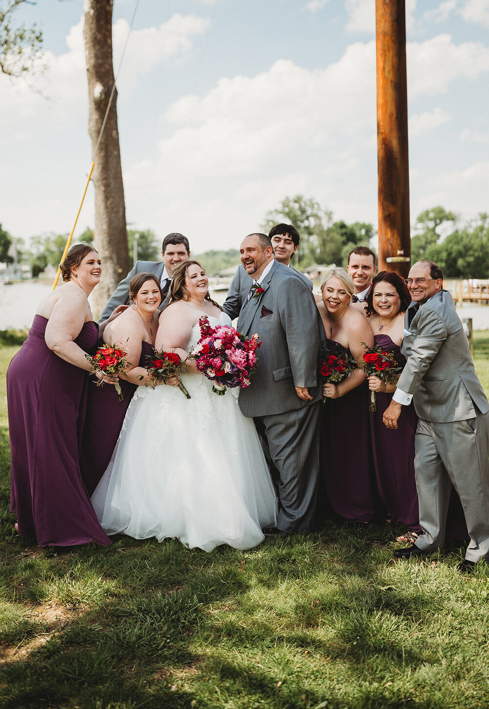 wedding party portraits 