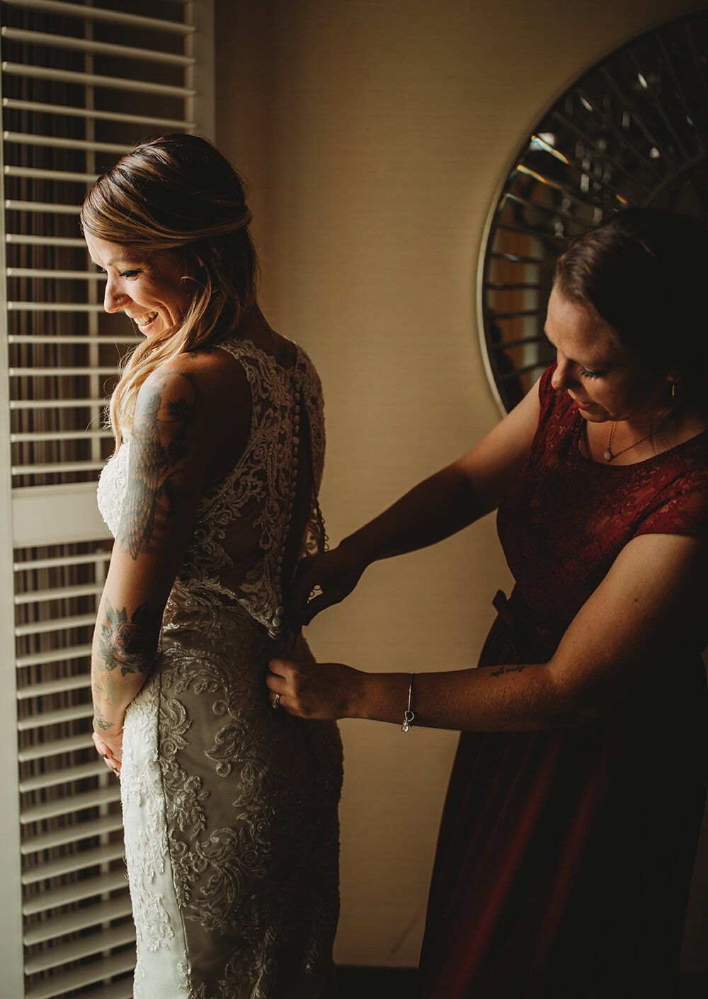 bride getting ready 