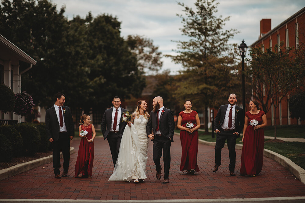 wedding party portraits 