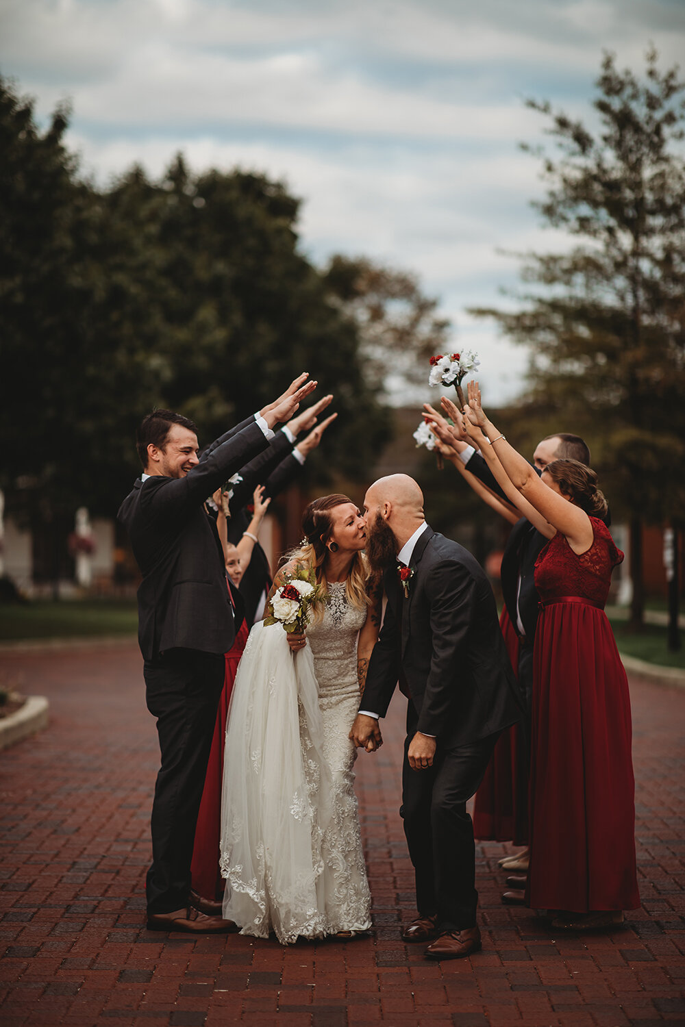 wedding party portraits 