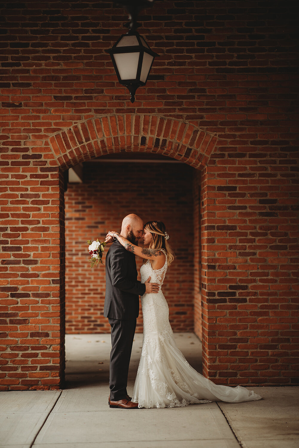 bride and groom portraits 