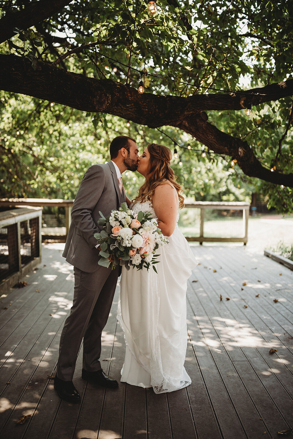 bride and groom first look 