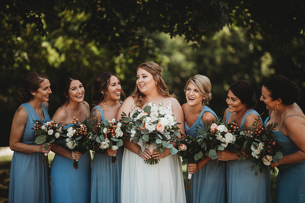 bridal party portraits 