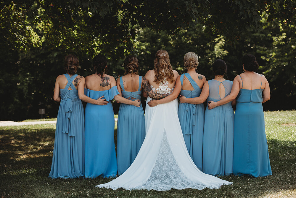 bridal party portraits 