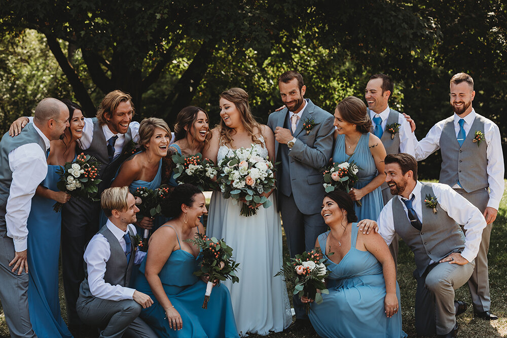 wedding party portraits 