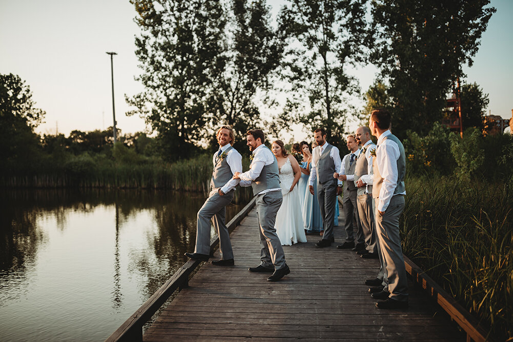 wedding party portraits 