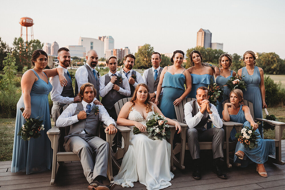 wedding party portraits 