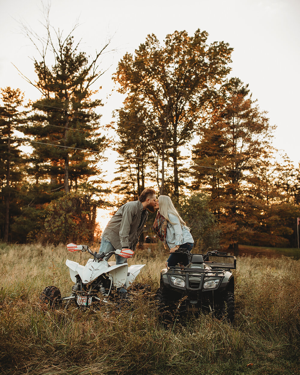 couple share a kiss on atv