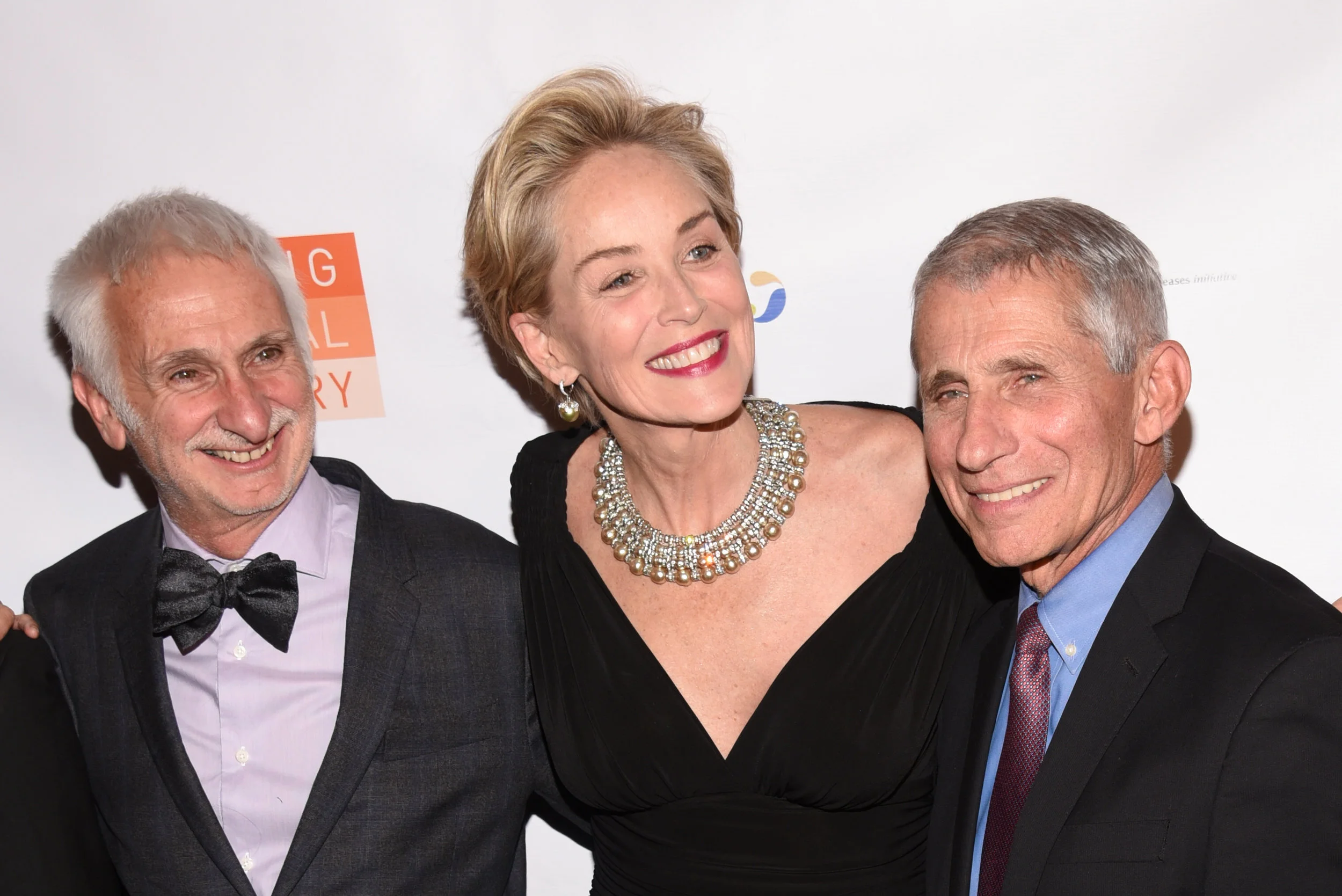 Dr. Bernard Pécoul, Sharon Stone and Dr. Anthony S. Fauci