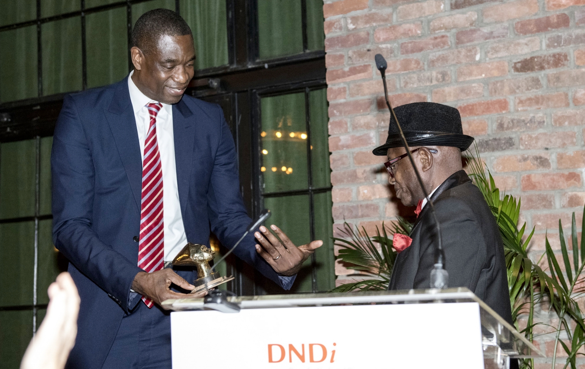  Dikembe Mutombo and Dr. Victor Kande 