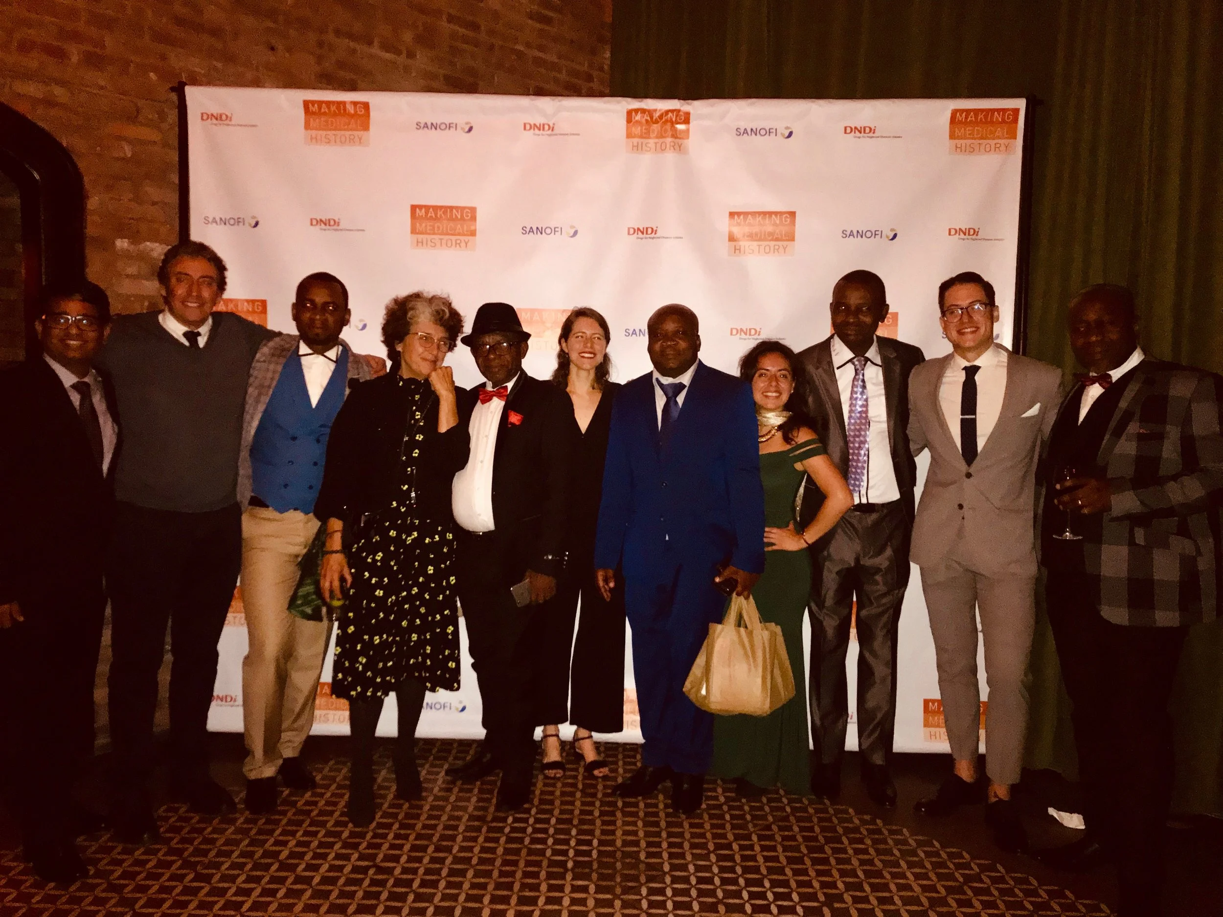 Dr. Vishal Goyal, Dr. Sergio Sosa-Estani, Digas Ngolo, Dr. Nathalie Strub-Wurgaft, Dr. Victor Kande, Megan DeTura, Chirac Bulanga Milemba, Jennifer Duran, Florent Mbo, Robbie Grembowitz and Dr. Wilfried Mutombo