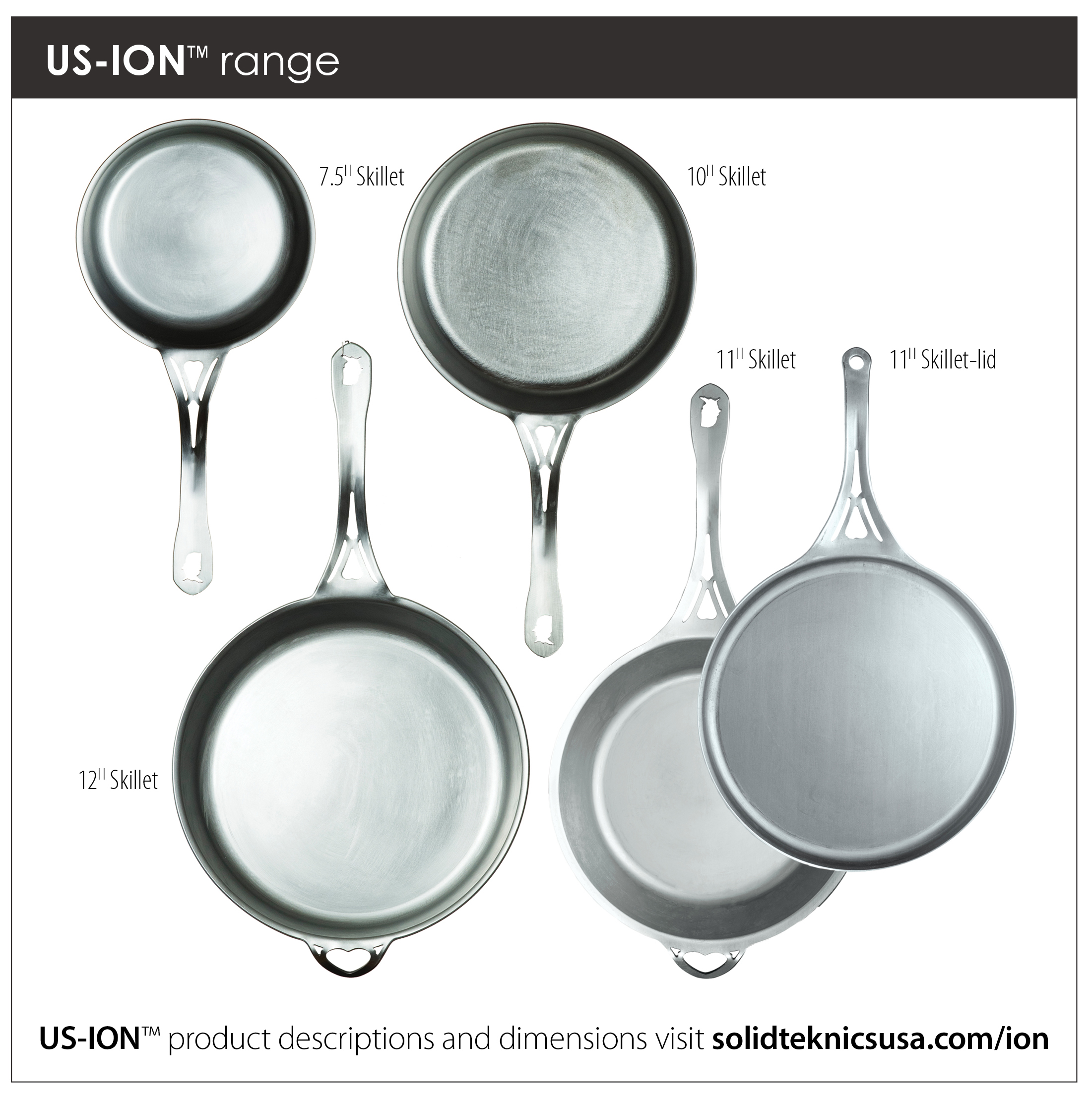 Seasoned 11 US-ION wrought iron flat skillet/crepe pan/griddle —  SOLIDteknics USA