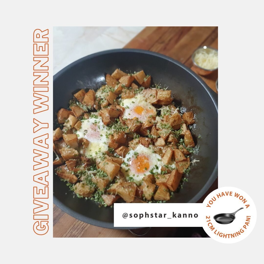 CONGRATULATIONS to @sophstar_kanno, our #solideggcomp winner! 🥳⁠
⁠
Sophie shared a delicious-looking dish of 'fried potato, Gruy&egrave;re cheese and chives with baked eggies' in her AUS-ION Wok! Anyone else drooling yet? 🤤⁠
⁠
A massive thank you t