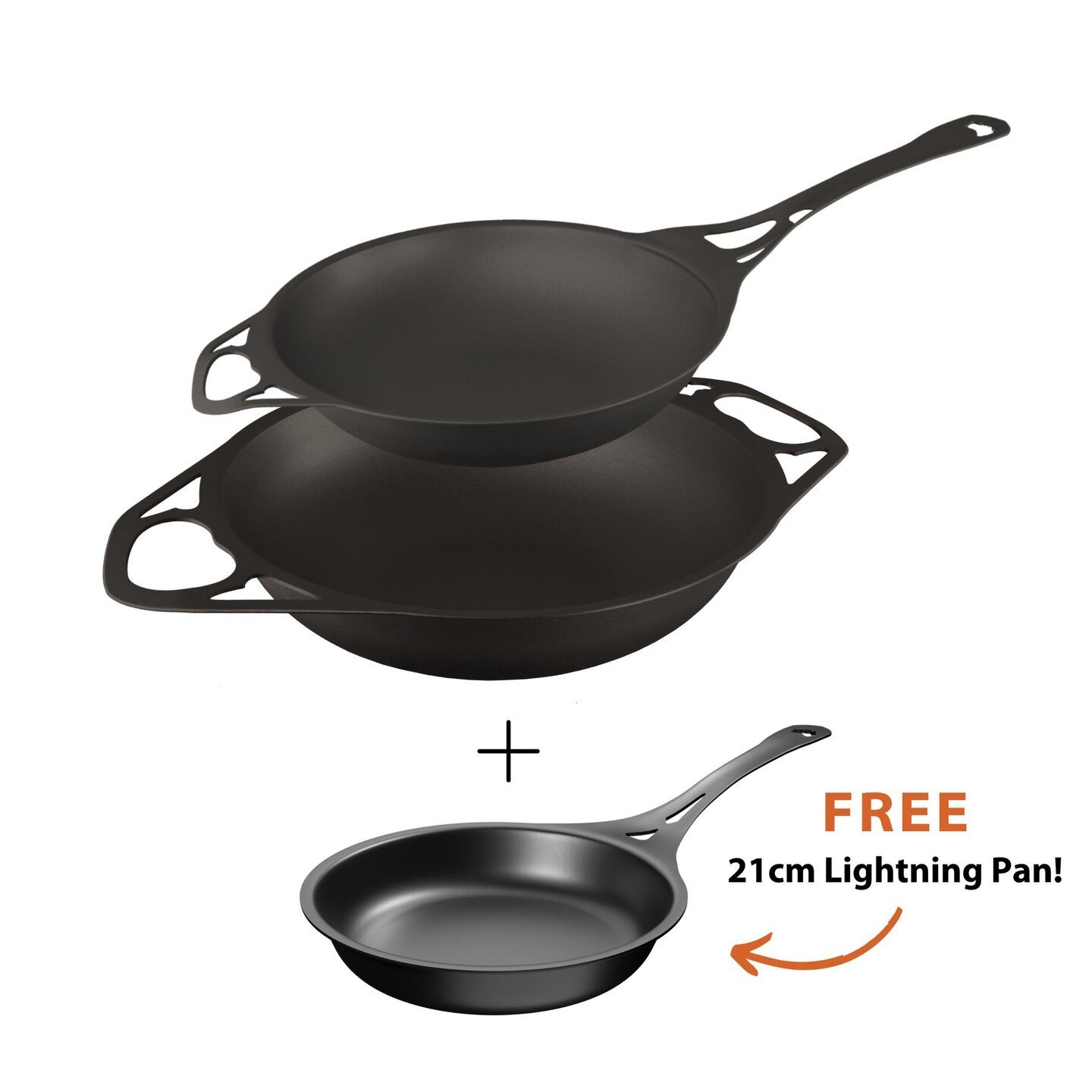 Be Dad's favourite this Father's Day with a WOKin' set of Solid cookware! 🥘With this set, you get two different-sized woks, and you also score Dad a FREE 21cm Lightning Pan! ⁠
⁠
The set includes:⁠
1 x 28cm/3.5L Bomb&eacute;e Wok⁠
1 x 35cm/7L Dual Ha