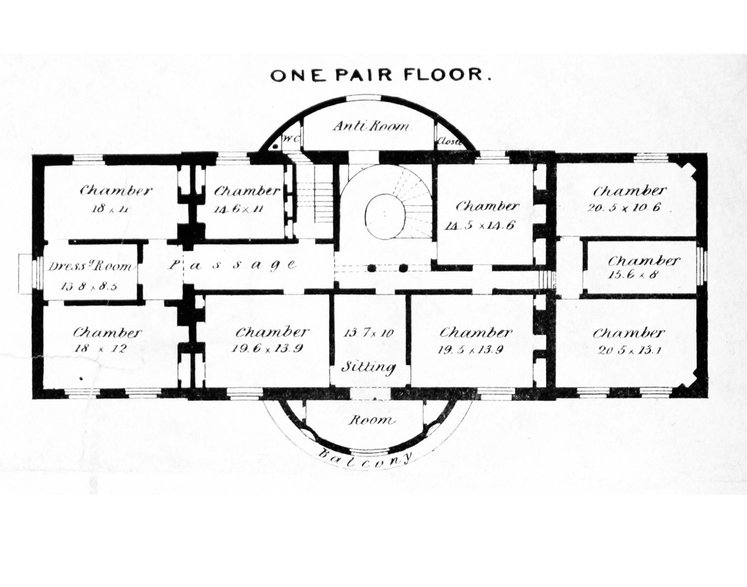 Original 1792 First Floor Plan