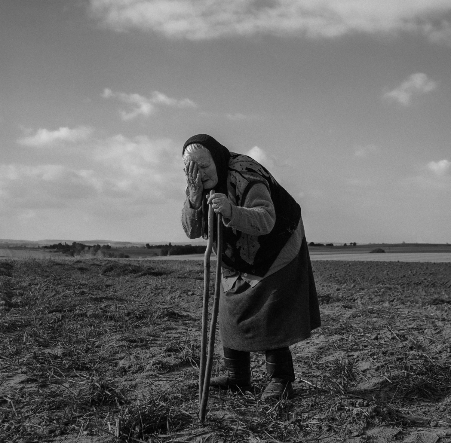 Then, hesitatingly, she says that no, she's Zośka. That she came from a Polish family, that her husband was Ukrainian, that her mother was in the Ukrainian Insurgent Army. She says she remembers everything. She remembers that field.
