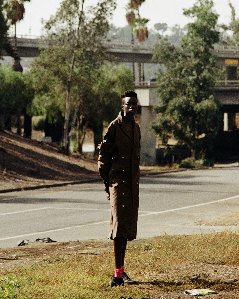 trench PRIVATE POLICY, socks DARNER shoes ERDEM