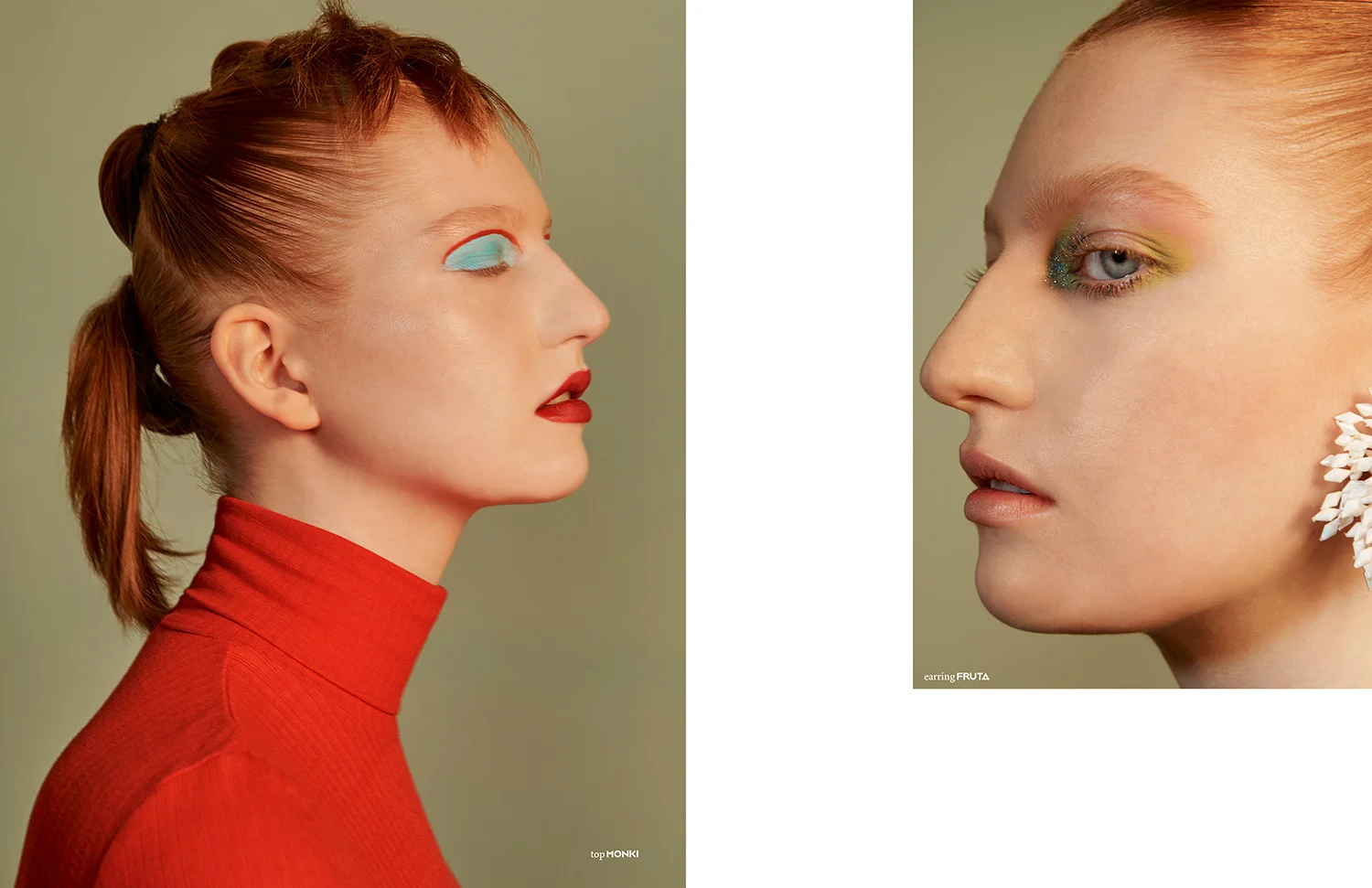 This PIBE online exclusive has been produced by: Photography / Elliott Wilcox Styling / Yeon You Make up / Marie Bruce using Mac Cosmetics Hair / Akiko Kawasaki using Bumble and Bumble Model / Ella Kitson @Linden Staub