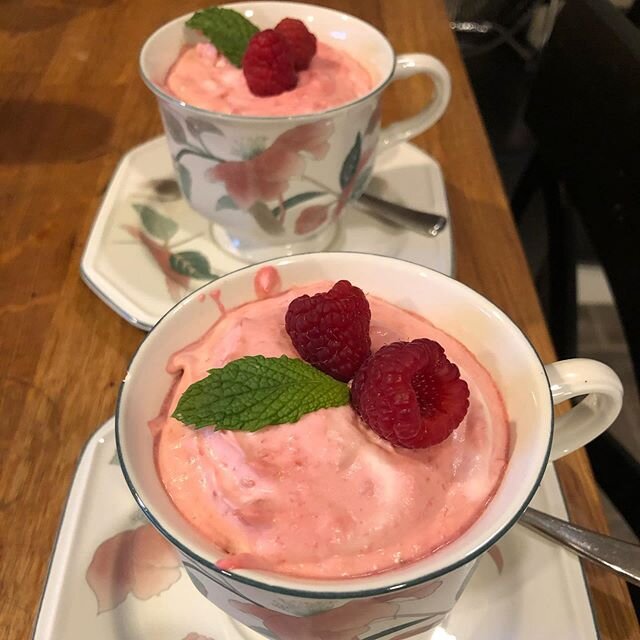 Thought I&rsquo;d try my hand at raspberry mousse.