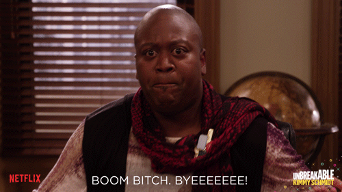 Me, totally overconfident with my retort