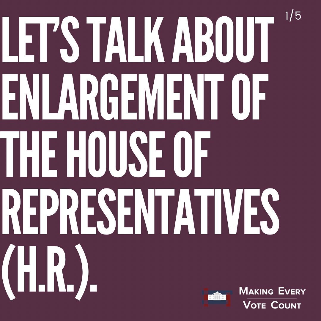 Members of the House of Representatives no longer represent equal numbers of constituents. As a result, the existing Electoral College system, which provides each state with one elector for
each Representative (as well as one for each Senator), crea