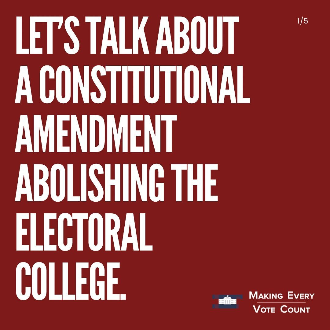 Perhaps the electoral reform with the highest burdens to overcome is amending the U.S. Constitution to abolish the Electoral College. But the benefits of this solution would be immense and would eliminate virtually all the anti-democratic, unequal, a