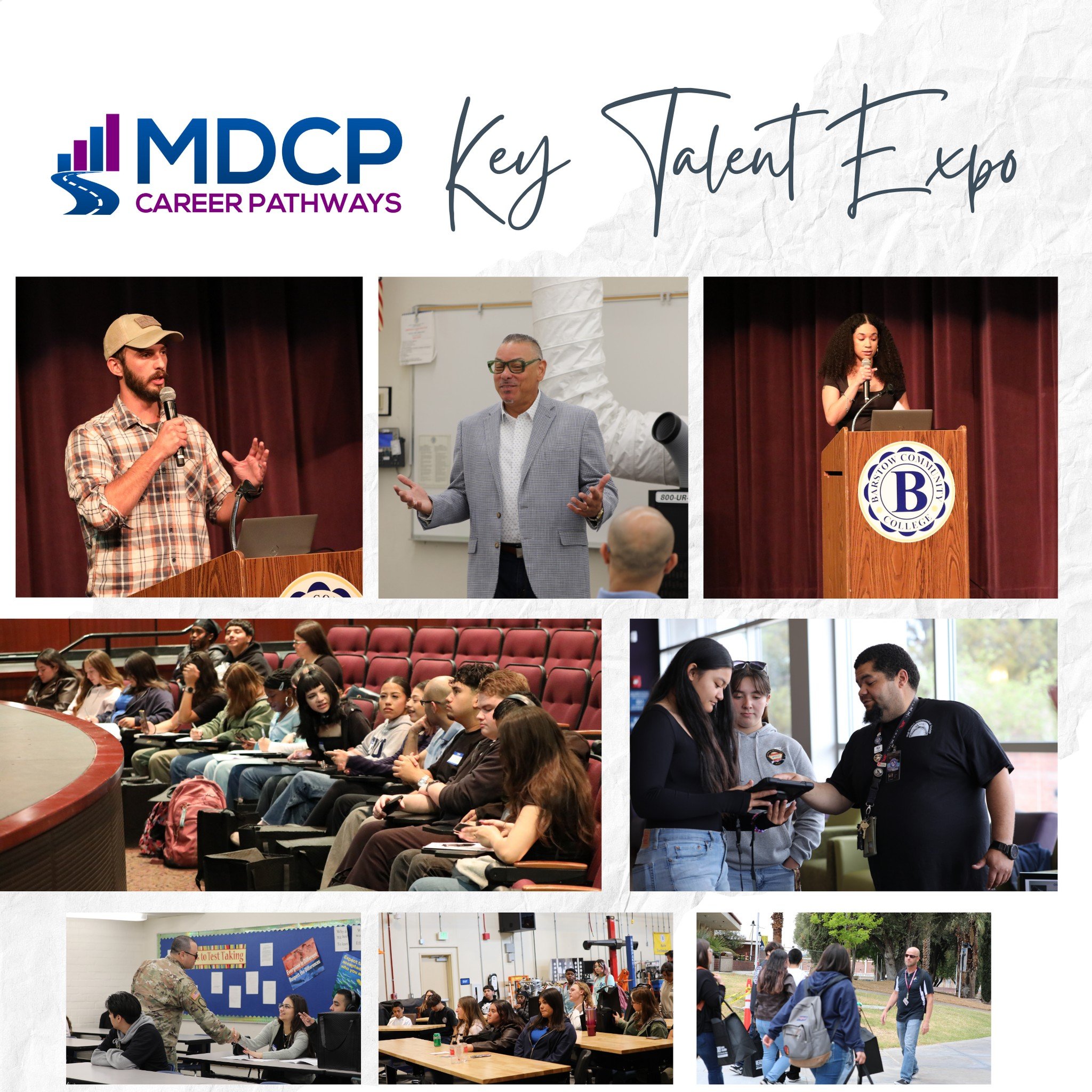 Students from Barstow HS, Silver Valley HS, and Baker Valley HS took a big step toward their future at the Key Talent Expo! They connected with local employers, gained valuable insights in career workshops, and explored their next chapter with a tour