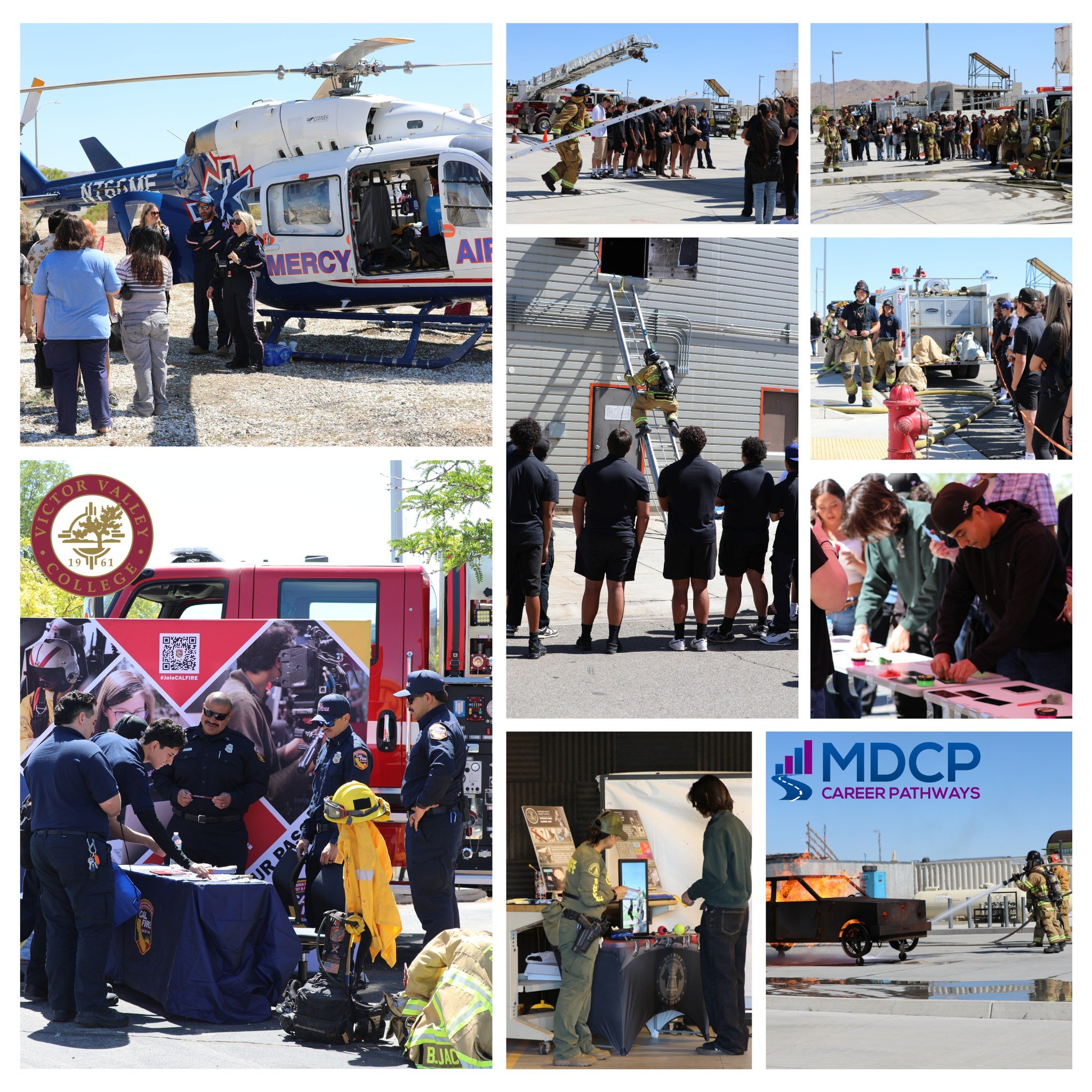Today, over 200 students came together at the VVC Regional Public Safety Training Center for Multi-Company Day! From hands-on tours to live demonstrations, students got an exciting, behind-the-scenes look at careers in Fire Technology, EMS, and Crimi
