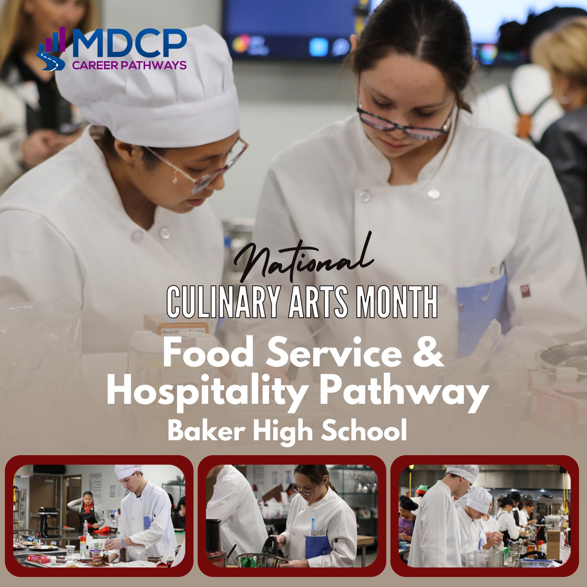 Today we’re highlighting Baker High School and their new Culinary Pathway! This program teaches students essential skills in customer service, menu planning, and food presentation. With hands-on learning and industry-relevant experiences, stude