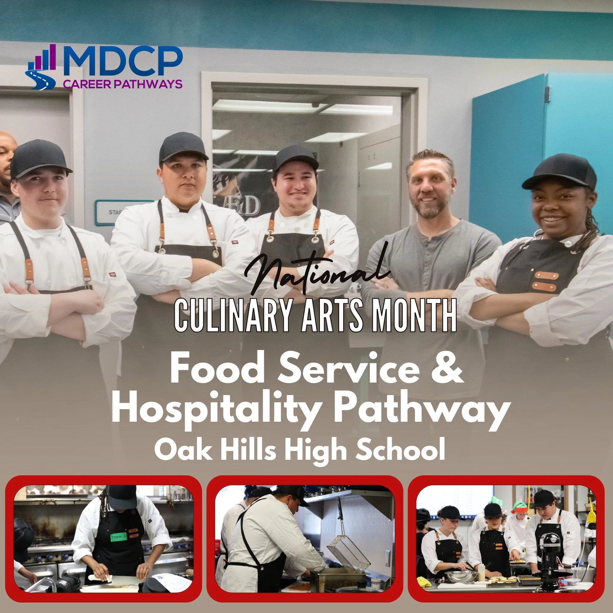 Today we’re highlighting Oak Hills High School’s Culinary Arts Program—Winners of the 2025 County Chopped Competition! π
Students in the program sharpen their culinary skills while creating a variety of delicious food products usin