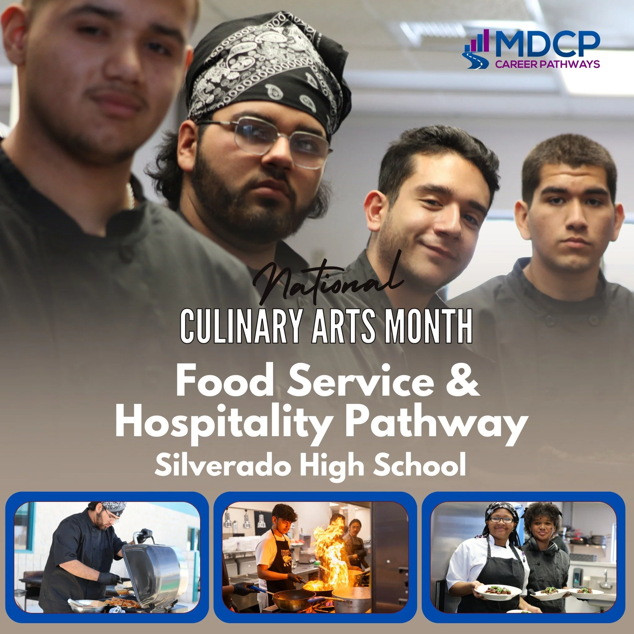 Today we’re highlighting Silverado High School’s Culinary and Baking Programs! From mastering knife skills to creating gourmet dishes and baked goods, students gain hands-on experience with a state-of-the-art facility.
#CulinaryArtsMonth