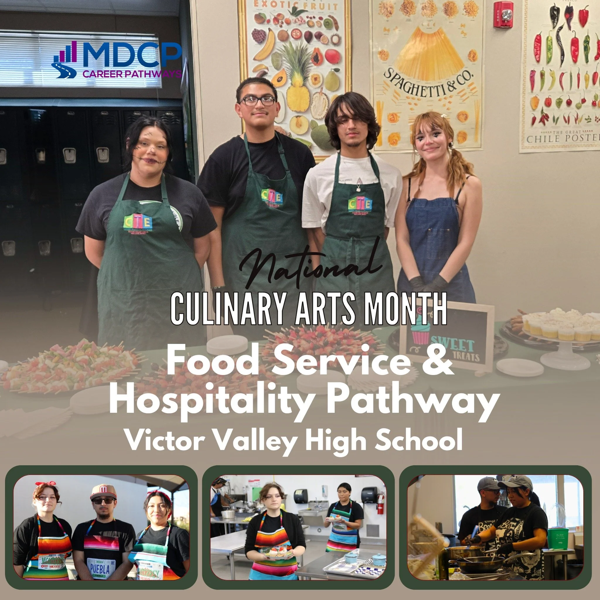 Today we’re highlighting Victor Valley High School’s Culinary Arts Program! Students are stirring up creativity and flavor in a state-of-the-art kitchen while developing essential culinary skills.
#CulinaryArtsMonth #CTE #VictorValleyHS