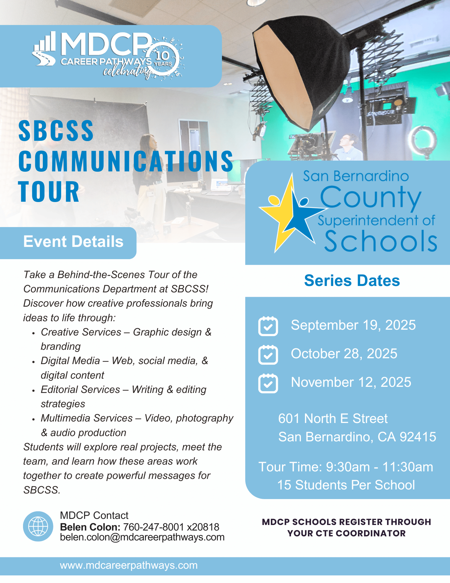SBCSS Communications Tour