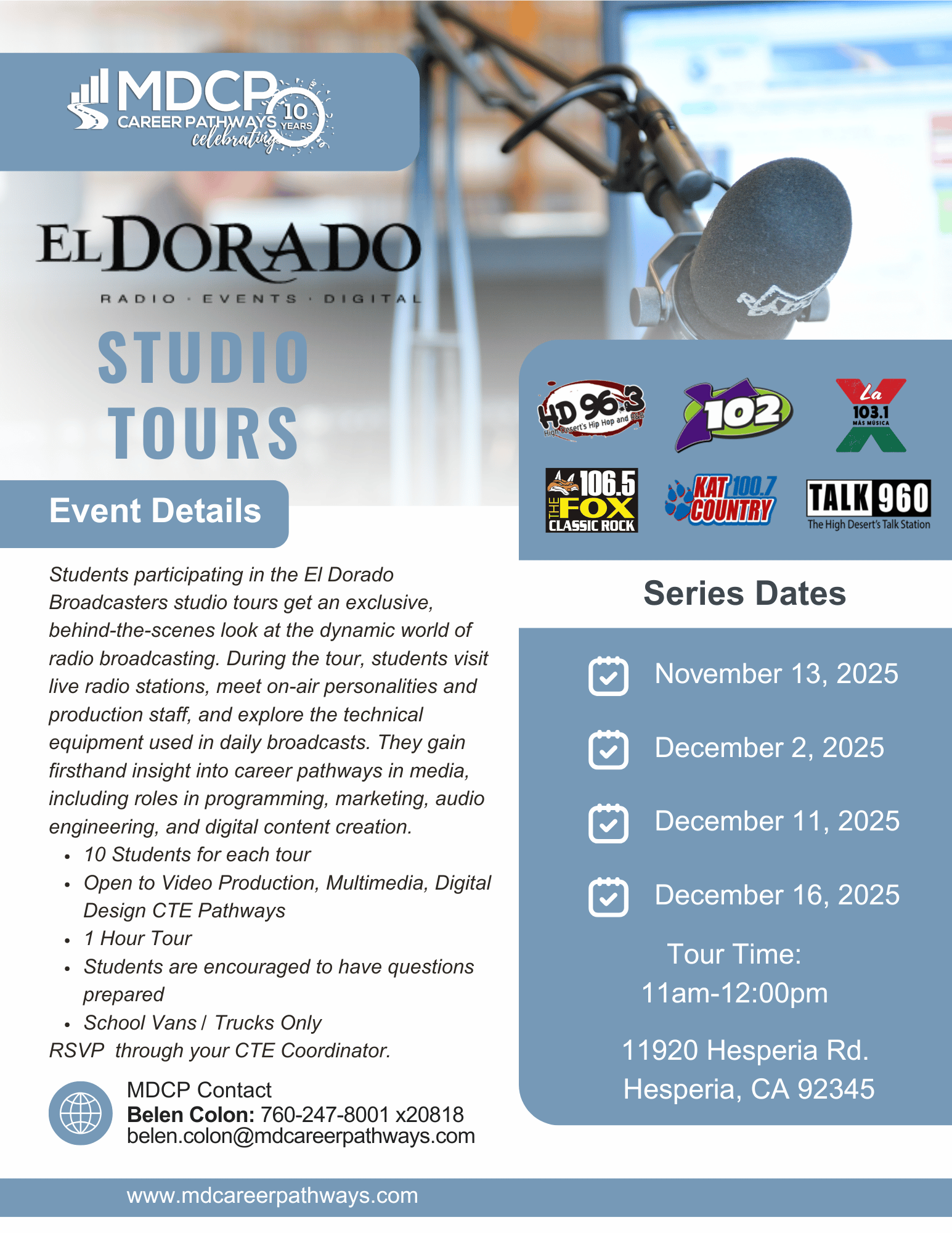 El Dorado Studio Tour
