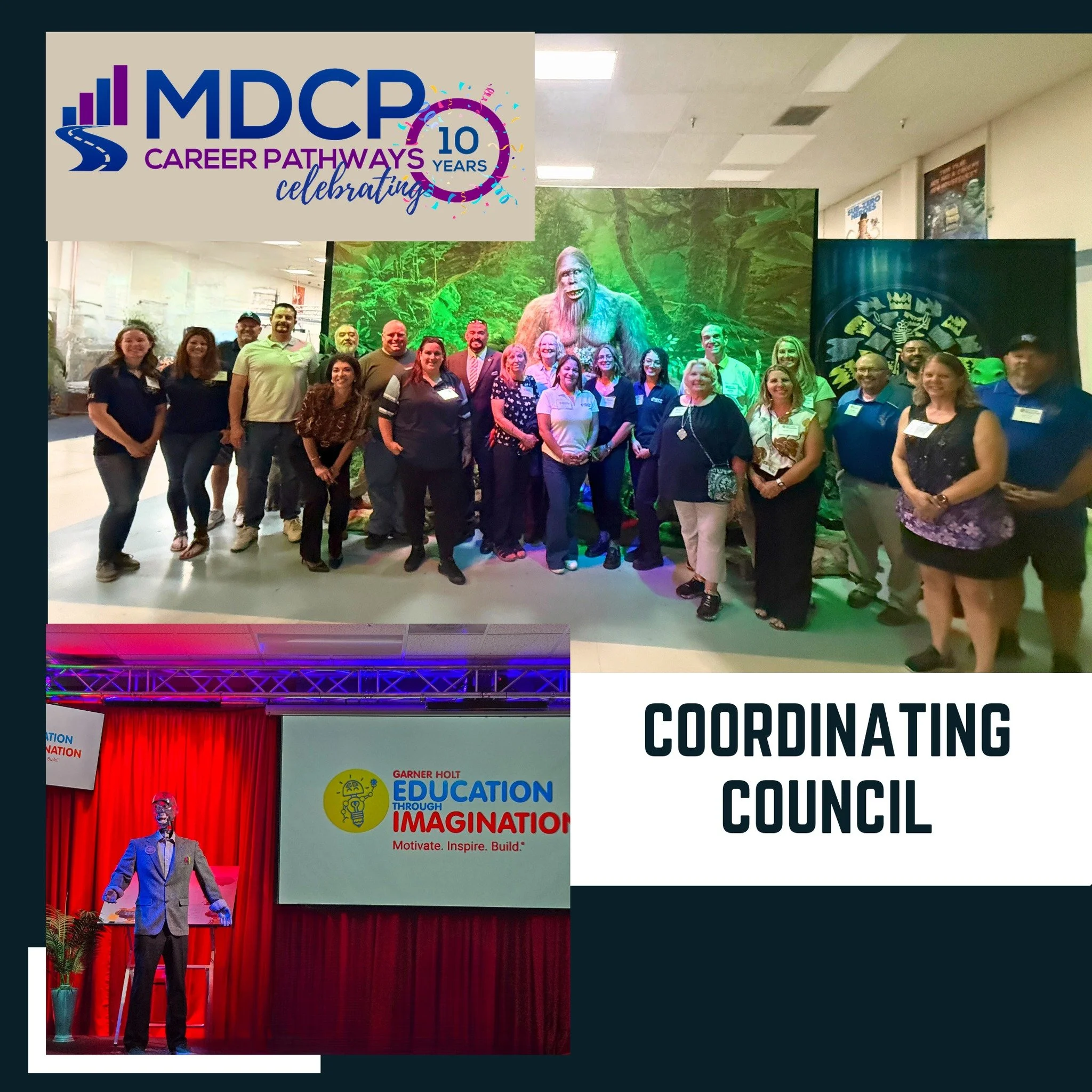 Huge shoutout to Garner Holt Productions for their amazing hospitality! Today, they hosted our MDCP Coordinating Council meeting at their state-of-the-art facility and gave us an exclusive tour of their incredible animatronics factory. We also explor