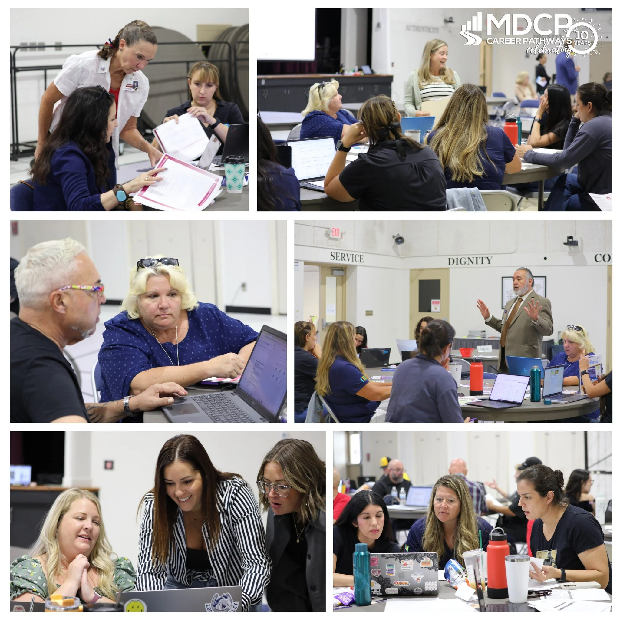 Collaboration in Action – Day 2!
Today, Teacher Collaborations continued with educators from Culinary & Baking, Business, Auto, and Child Development & Education.
They came together to align and update curriculum, share best practices,